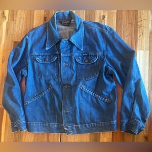 Vintage Wrangler 126MJ USA Denim Jacket 14oz Size 40 Trucker
